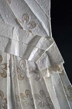 09 Dress with Diagonal Sash, detail